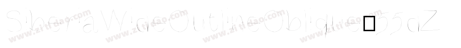 SiberiaWideOutlineOblique-55dZ字体转换