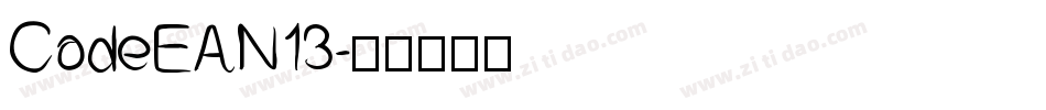 CodeEAN13字体转换