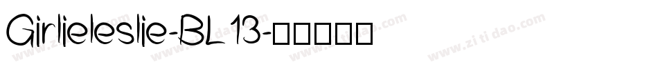 Girlieleslie-BL13字体转换
