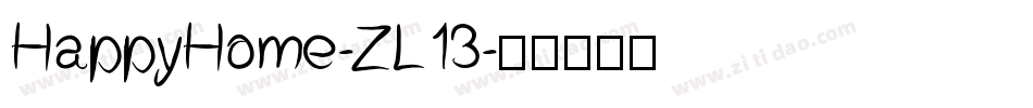 HappyHome-ZL13字体转换