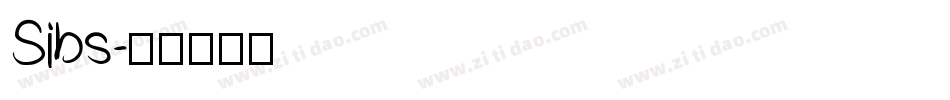 Sibs字体转换