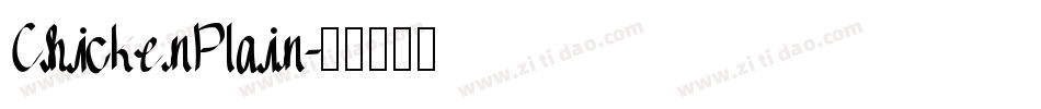 ChickenPlain字体转换