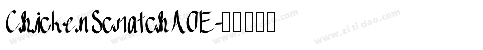 ChickenScratchAOE字体转换