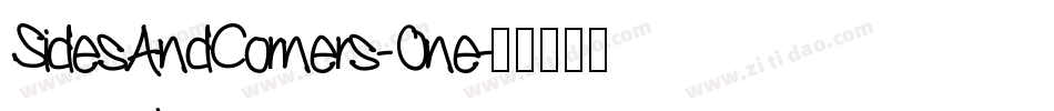 SidesAndCorners-One字体转换