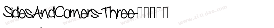 SidesAndCorners-Three字体转换