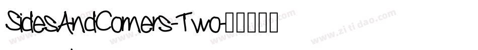 SidesAndCorners-Two字体转换