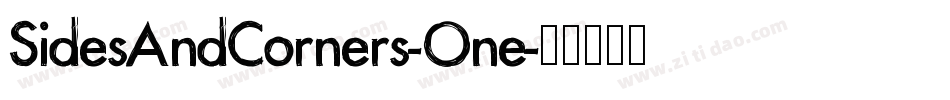 SidesAndCorners-One字体转换
