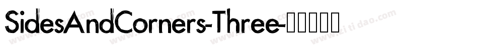 SidesAndCorners-Three字体转换