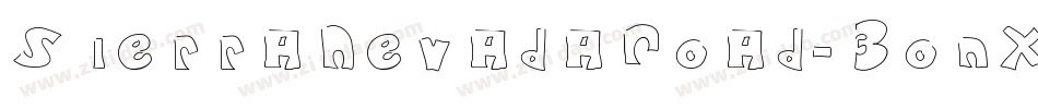 SierraNevadaRoad-3onX字体转换