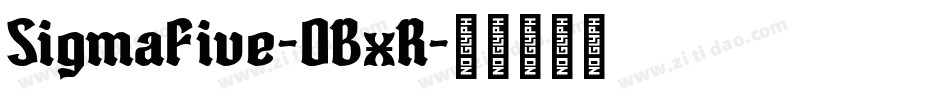 SigmaFive-0BxR字体转换