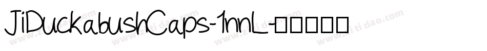 JiDuckabushCaps-1nnL字体转换