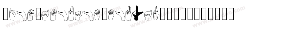 SignLanguageRegular-0MV9字体转换