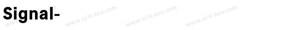 Signal字体转换