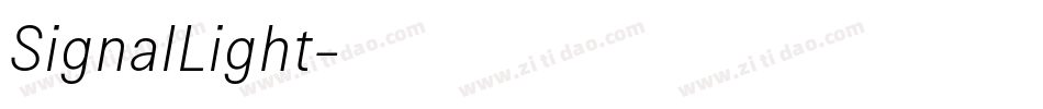 SignalLight字体转换