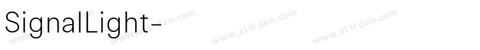 SignalLight字体转换