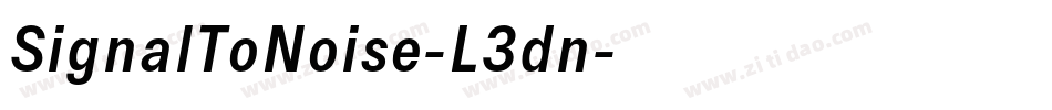SignalToNoise-L3dn字体转换