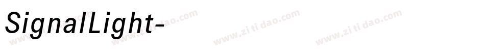 SignalLight字体转换