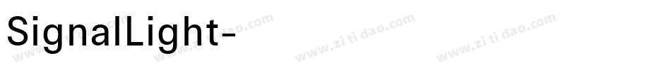 SignalLight字体转换