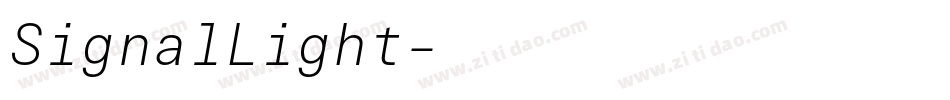 SignalLight字体转换