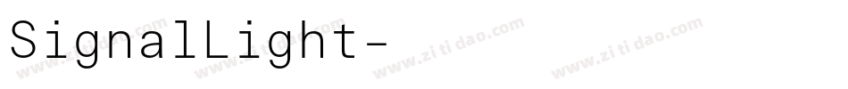 SignalLight字体转换