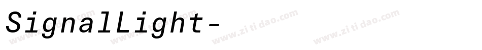 SignalLight字体转换