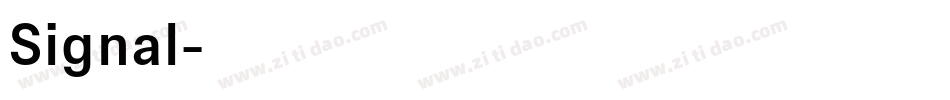 Signal字体转换
