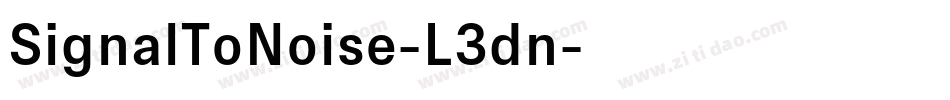 SignalToNoise-L3dn字体转换