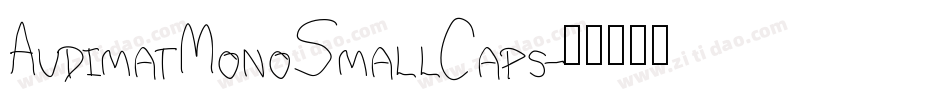 AudimatMonoSmallCaps字体转换