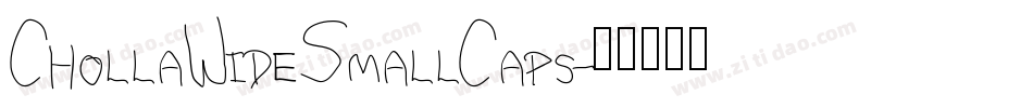 ChollaWideSmallCaps字体转换