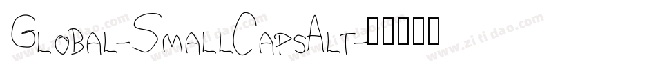 Global-SmallCapsAlt字体转换