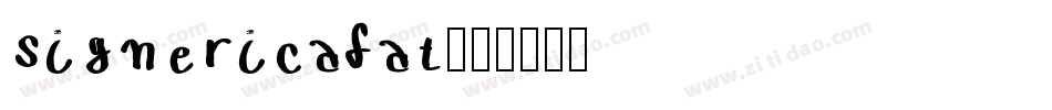 signericafat字体转换