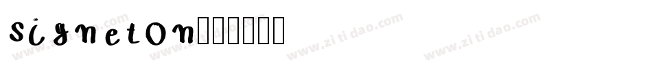 signeton字体转换