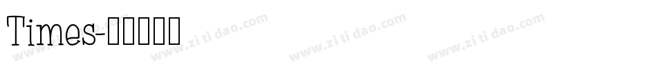 Times字体转换