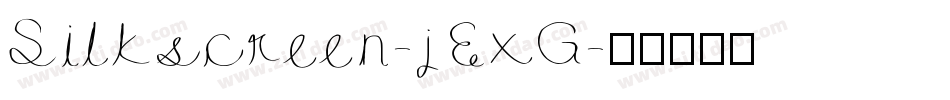 Silkscreen-jExG字体转换