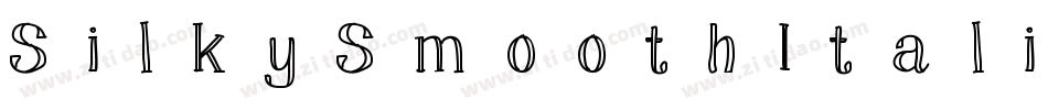 SilkySmoothItalic-5VWj字体转换