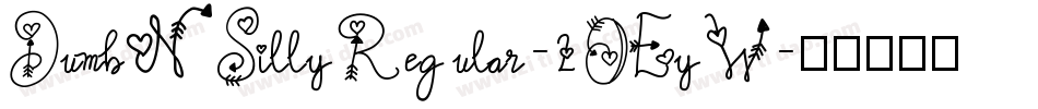 DumbNSillyRegular-2OEyW字体转换