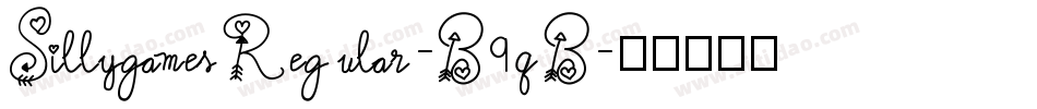 SillygamesRegular-B9qB字体转换