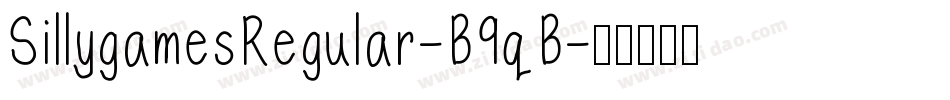 SillygamesRegular-B9qB字体转换