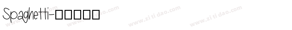 Spaghetti字体转换