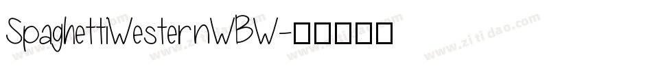 SpaghettiWesternWBW字体转换