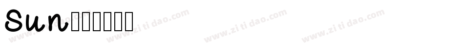 Sun字体转换
