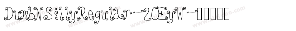 DumbNSillyRegular-2OEyW字体转换