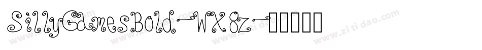 SillyGamesBold-WX8z字体转换