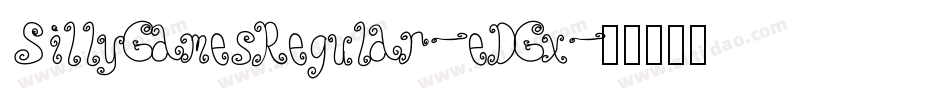 SillyGamesRegular-eDGx字体转换