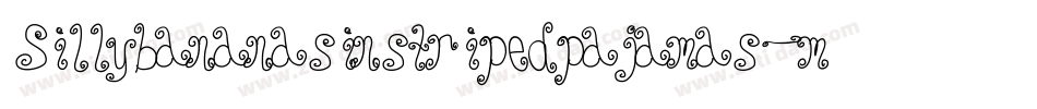 Sillybananasinstripedpajamas-mpga字体转换