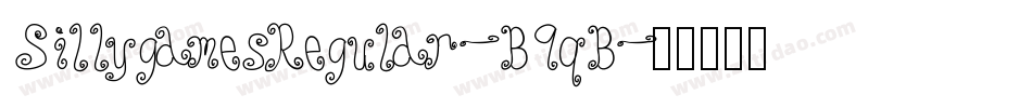 SillygamesRegular-B9qB字体转换