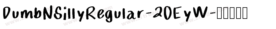 DumbNSillyRegular-2OEyW字体转换