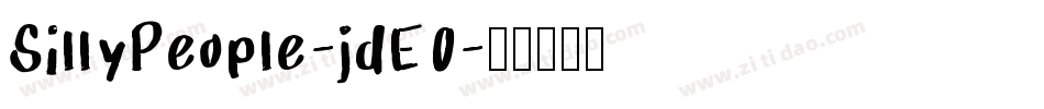 SillyPeople-jdE0字体转换