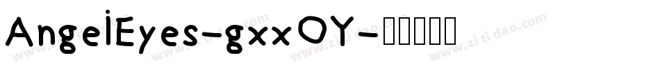 AngelEyes-gxxOY字体转换