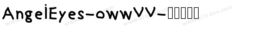 AngelEyes-owwVV字体转换